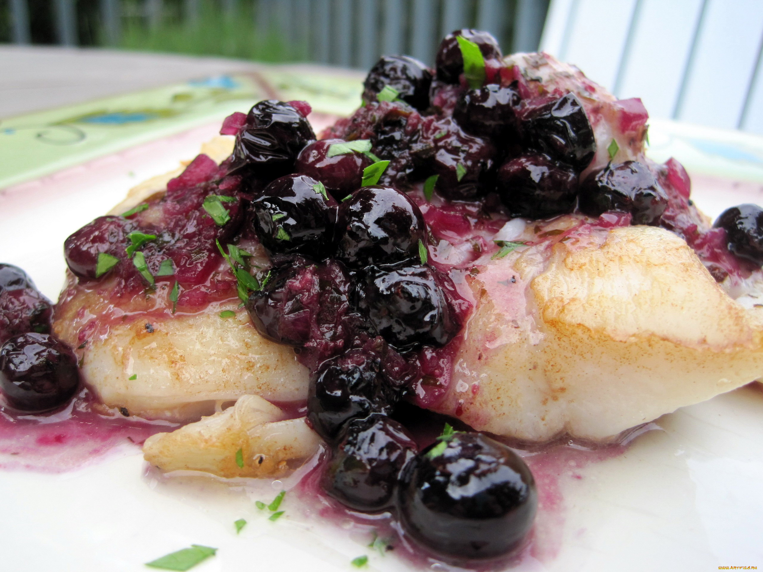 еда, рыбные, блюда, , с, морепродуктами, палтус