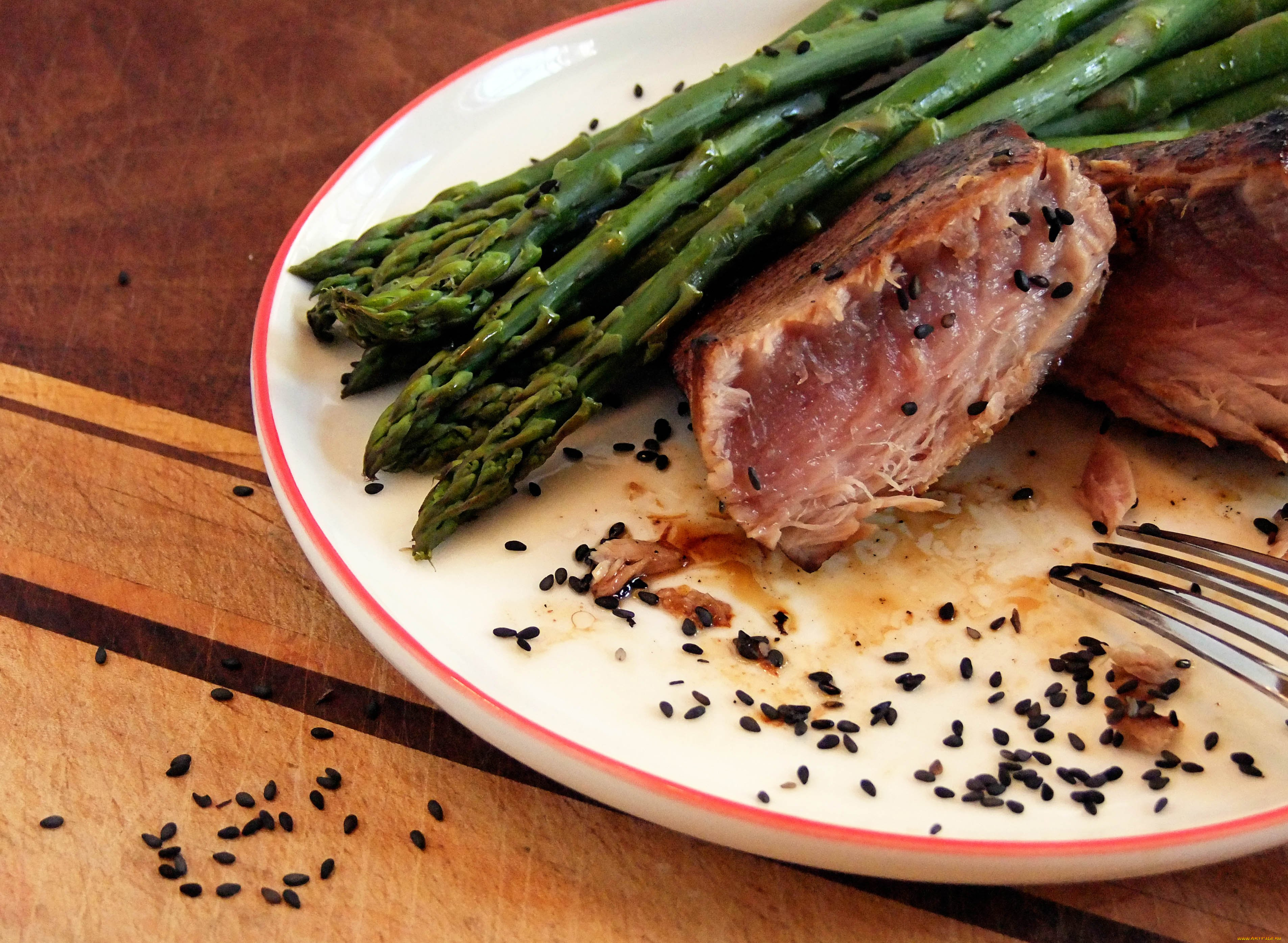 еда, рыбные, блюда, , с, морепродуктами, тунец