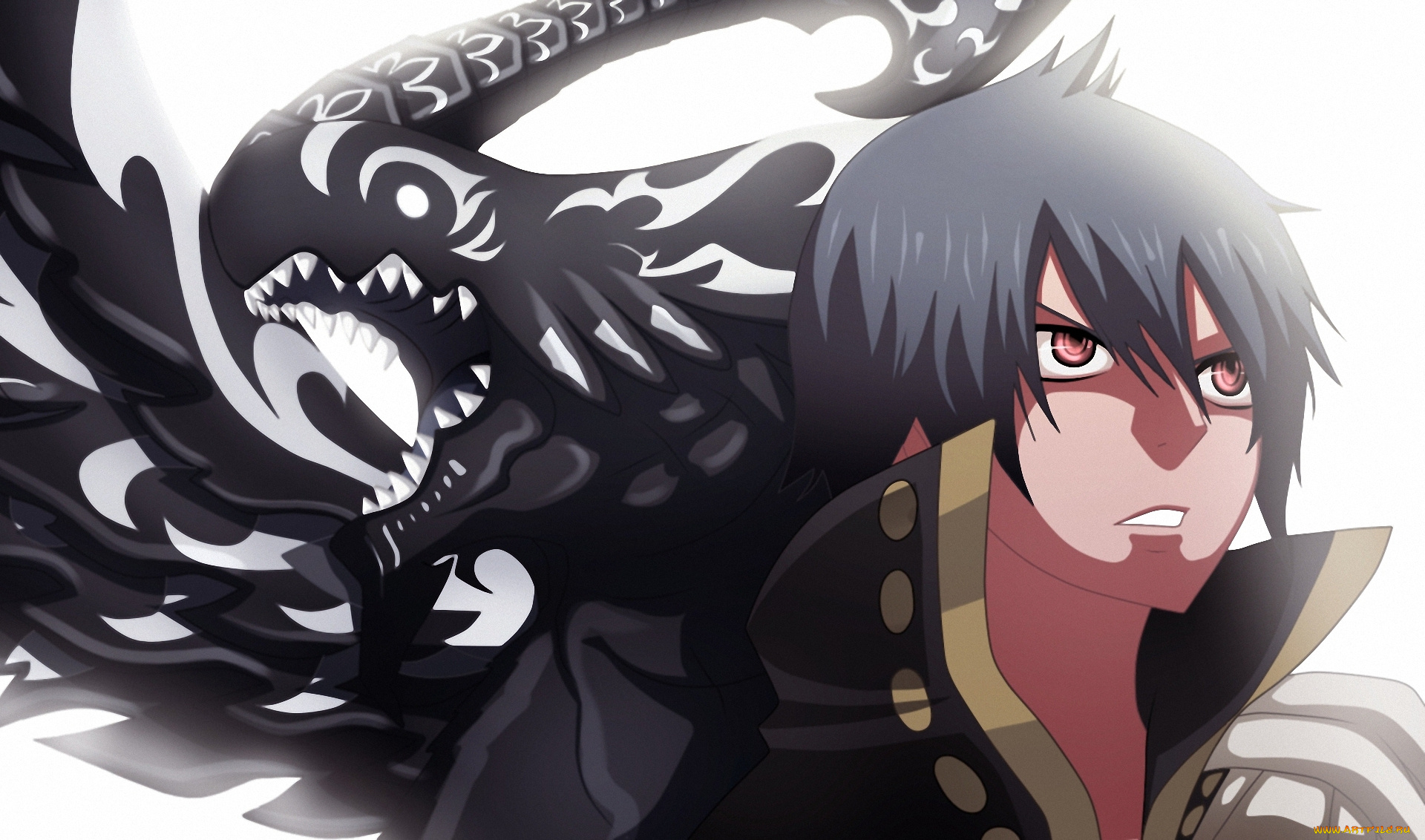 аниме, fairy, tail, колдун, волшебник, акнология, дракон, маг, zeref