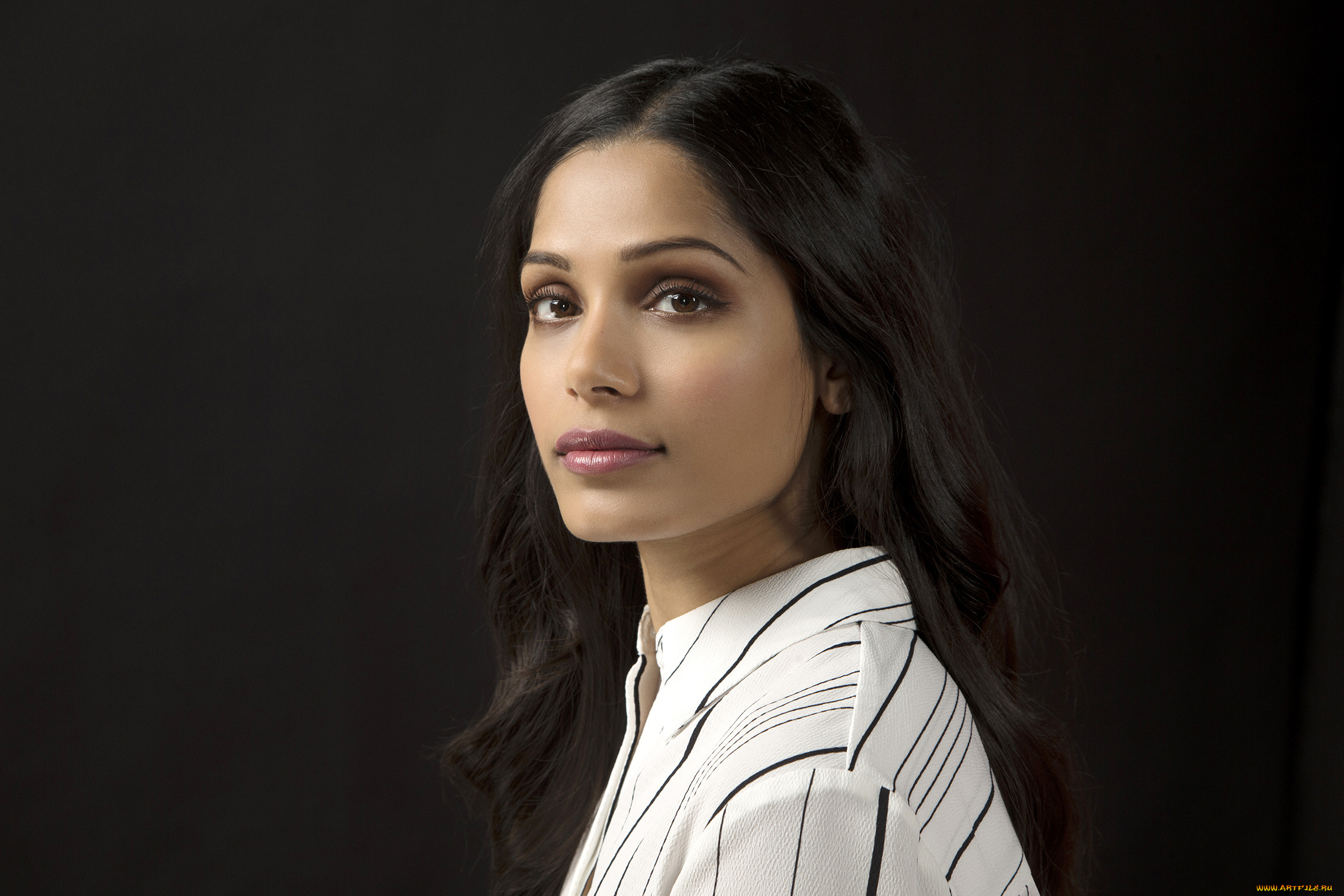freida, pinto, девушки, freida, pinto, девушка, модель, актриса, брюнетка, смуглая, макияж, лицо, взгляд, портрет, красотка