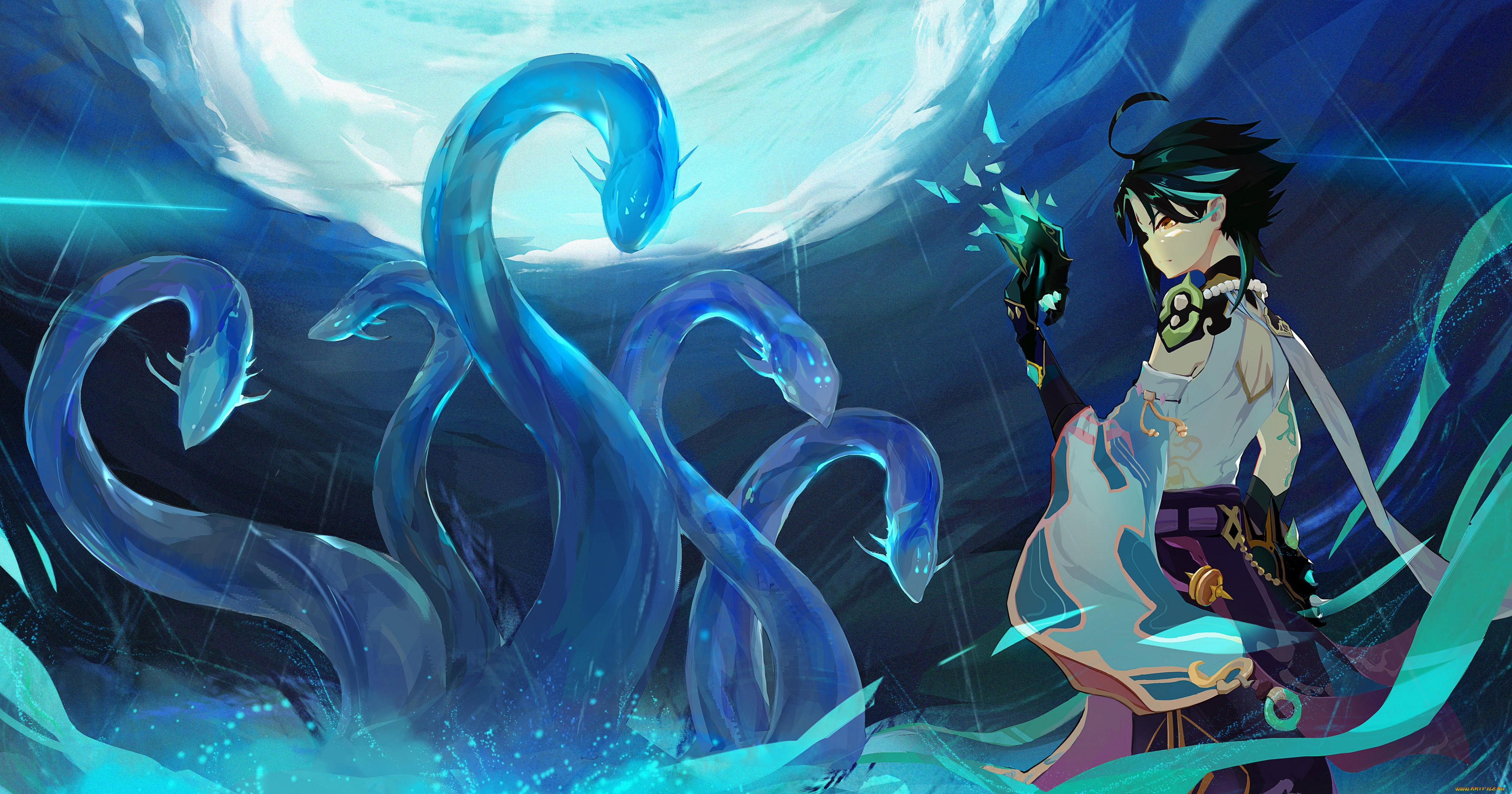 аниме, genshin, impact, genshin, impact