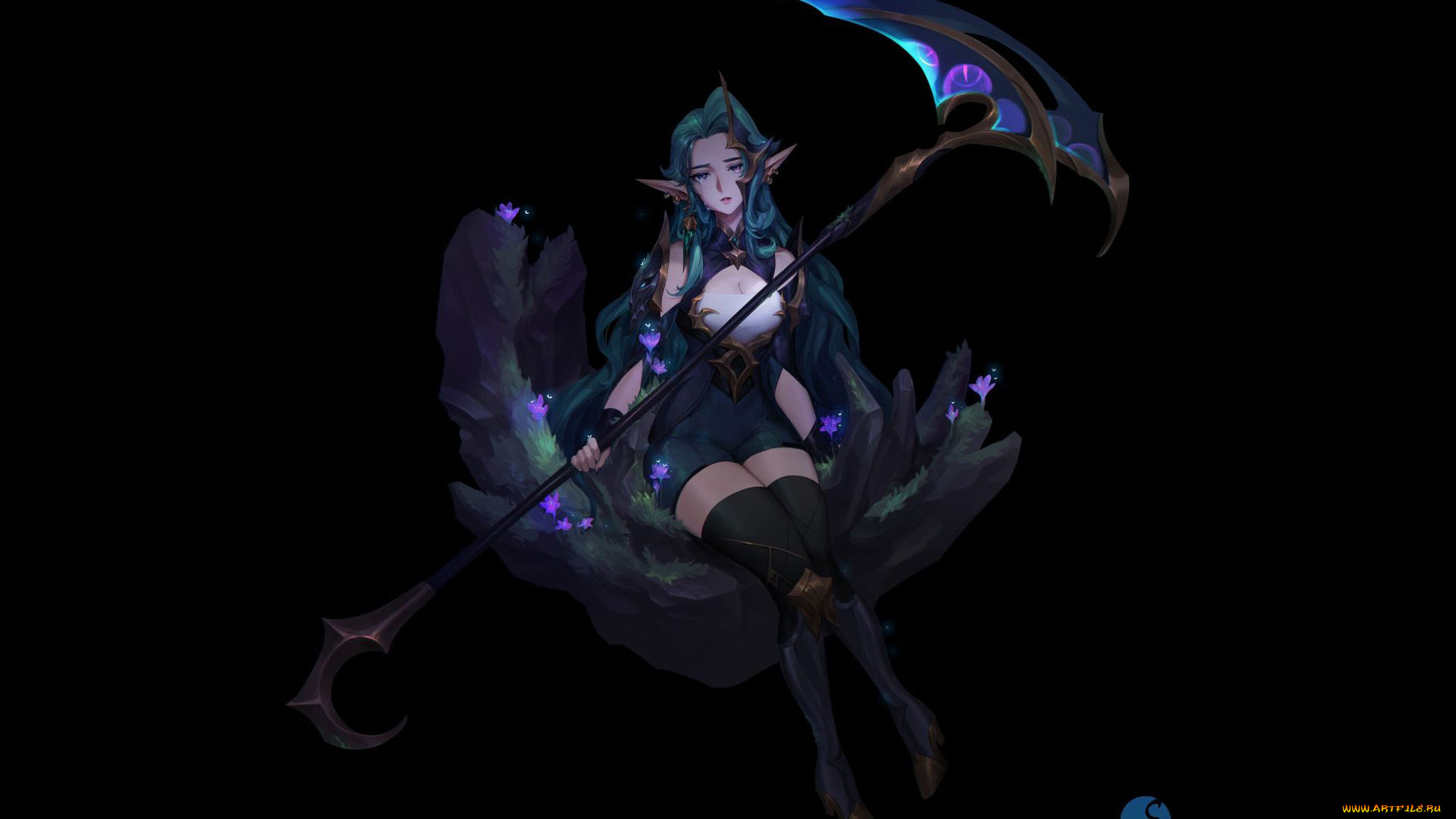 фэнтези, эльфы, девушка, эльф, оружие