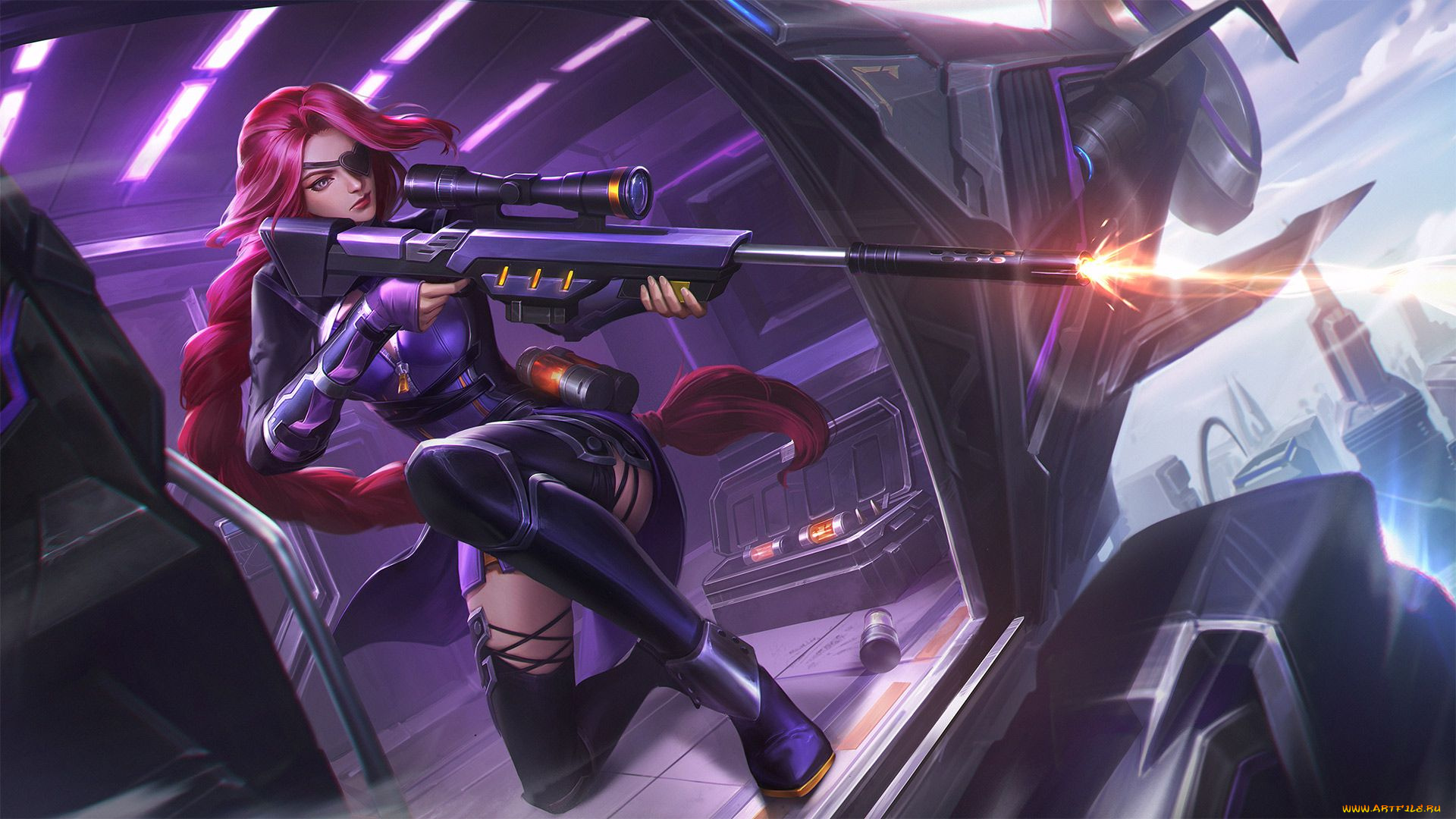 видео, игры, mobile, legends, , bang, bang, девушка, оружие, вертолет