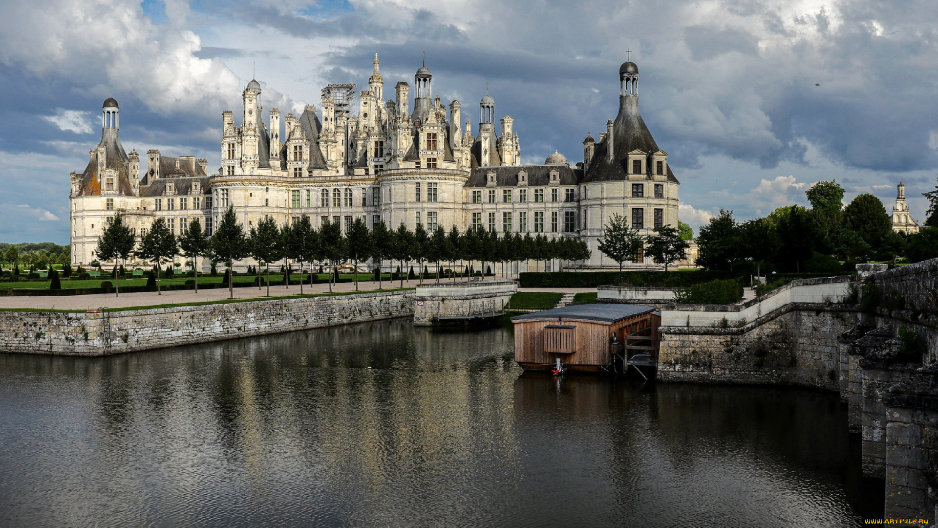 chateau, de, chambord, france, города, замки, франции, chateau, de, chambord
