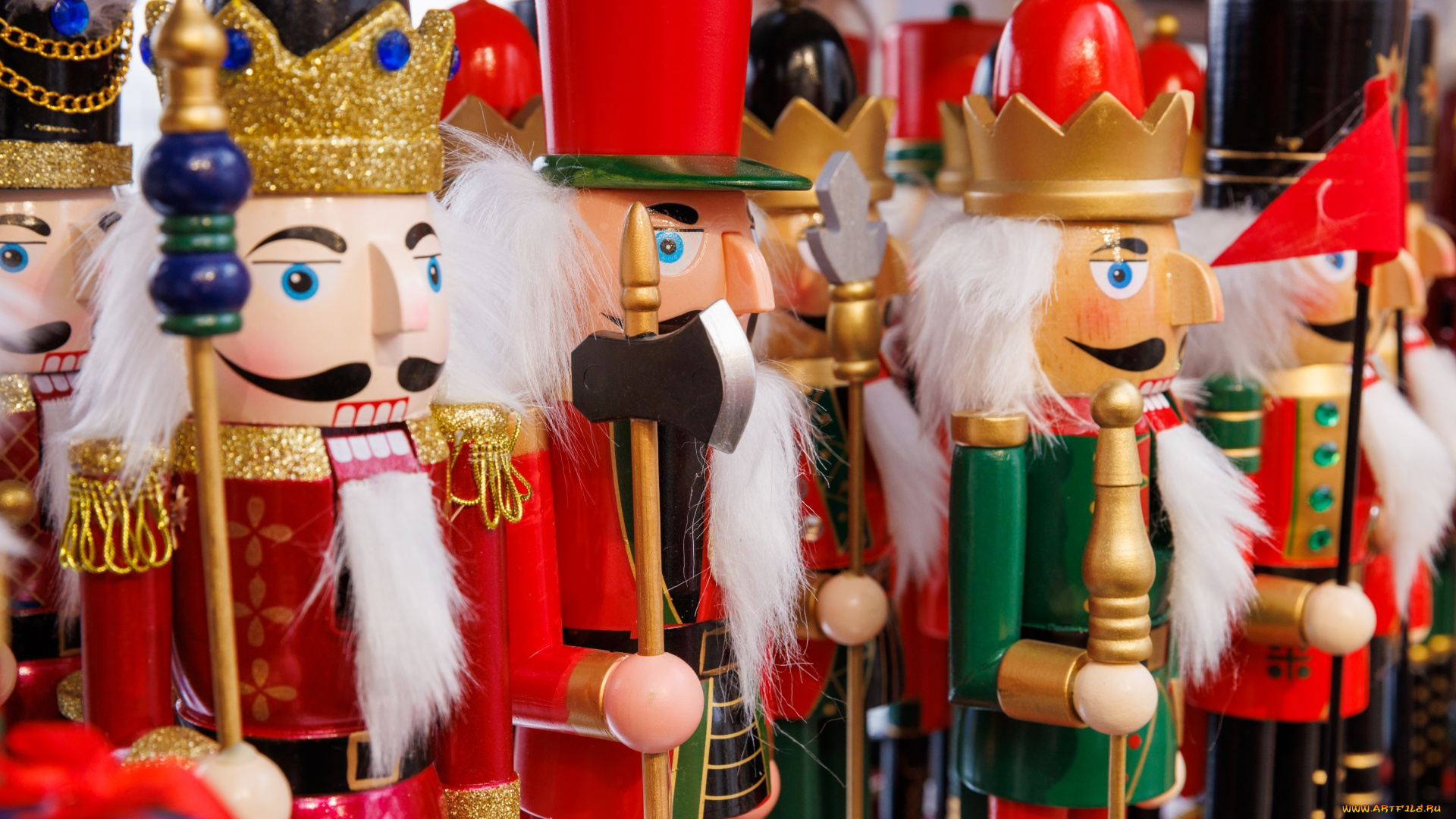 праздничные, фигурки, деревянные