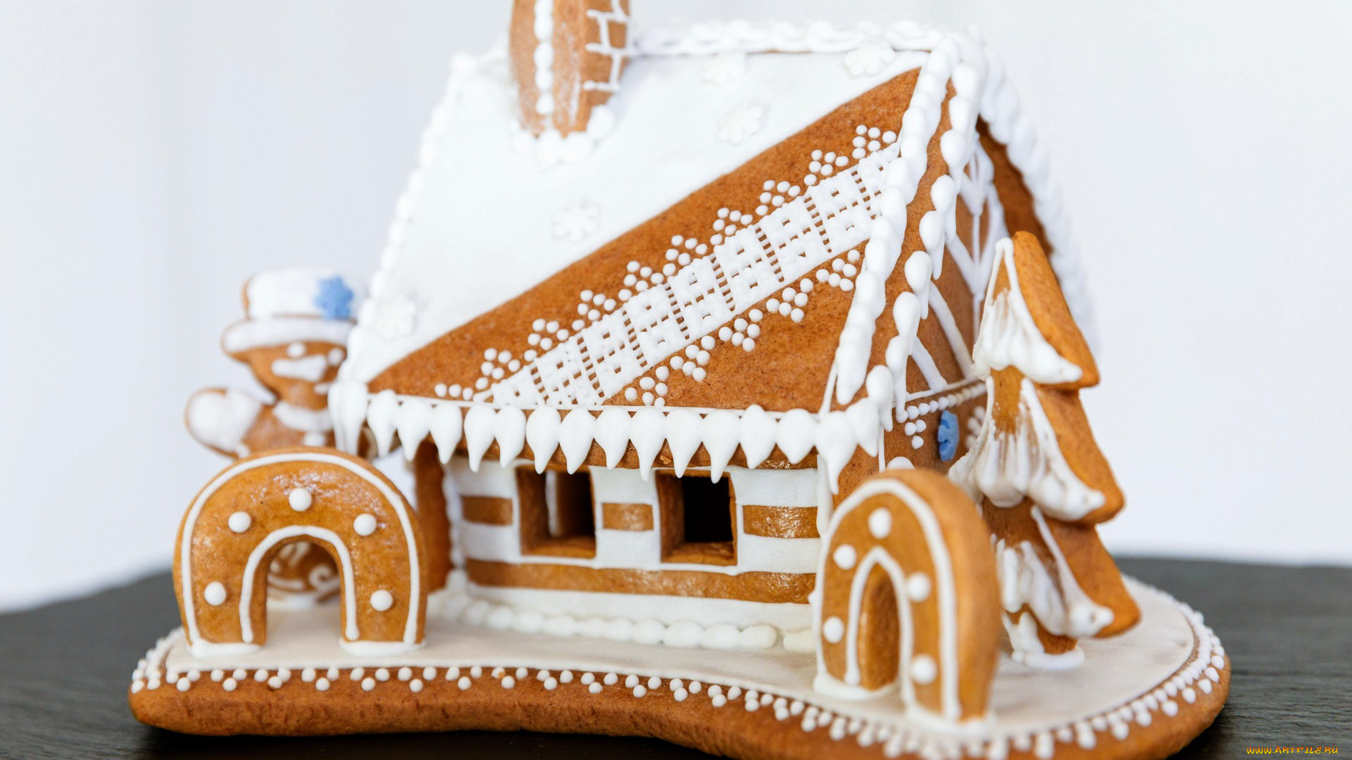 праздничные, угощения, пряничный, домик