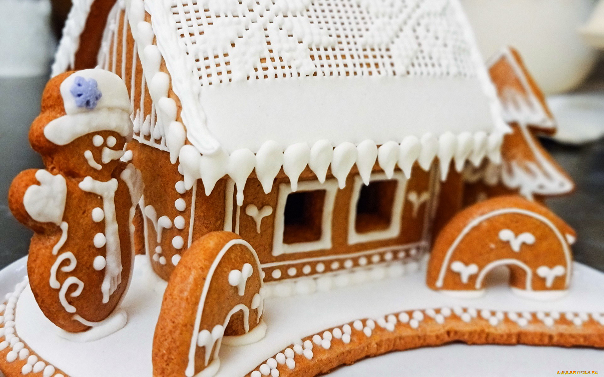 праздничные, угощения, пряничный, домик