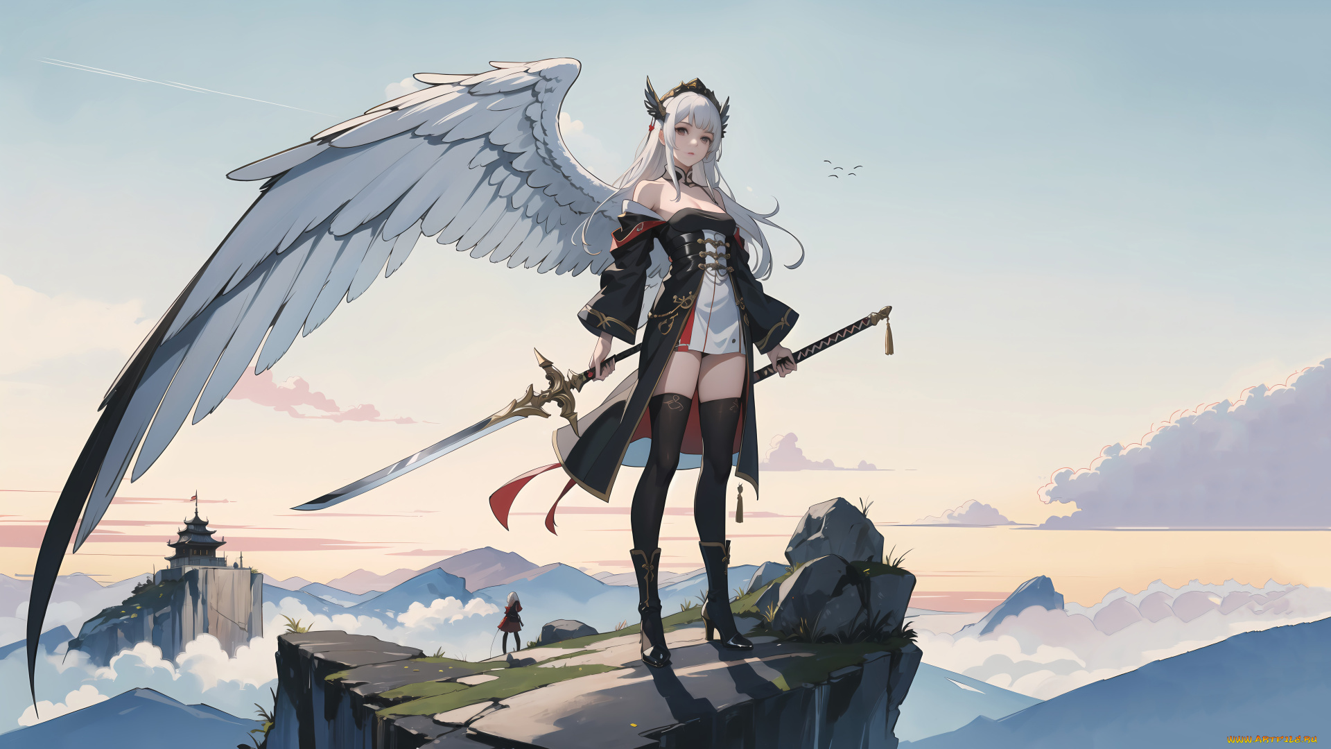 аниме, ангелы, , демоны, нейросети, графика, нейроарт, ai, art, нейронные, сети, рисунки, нейро, искусство