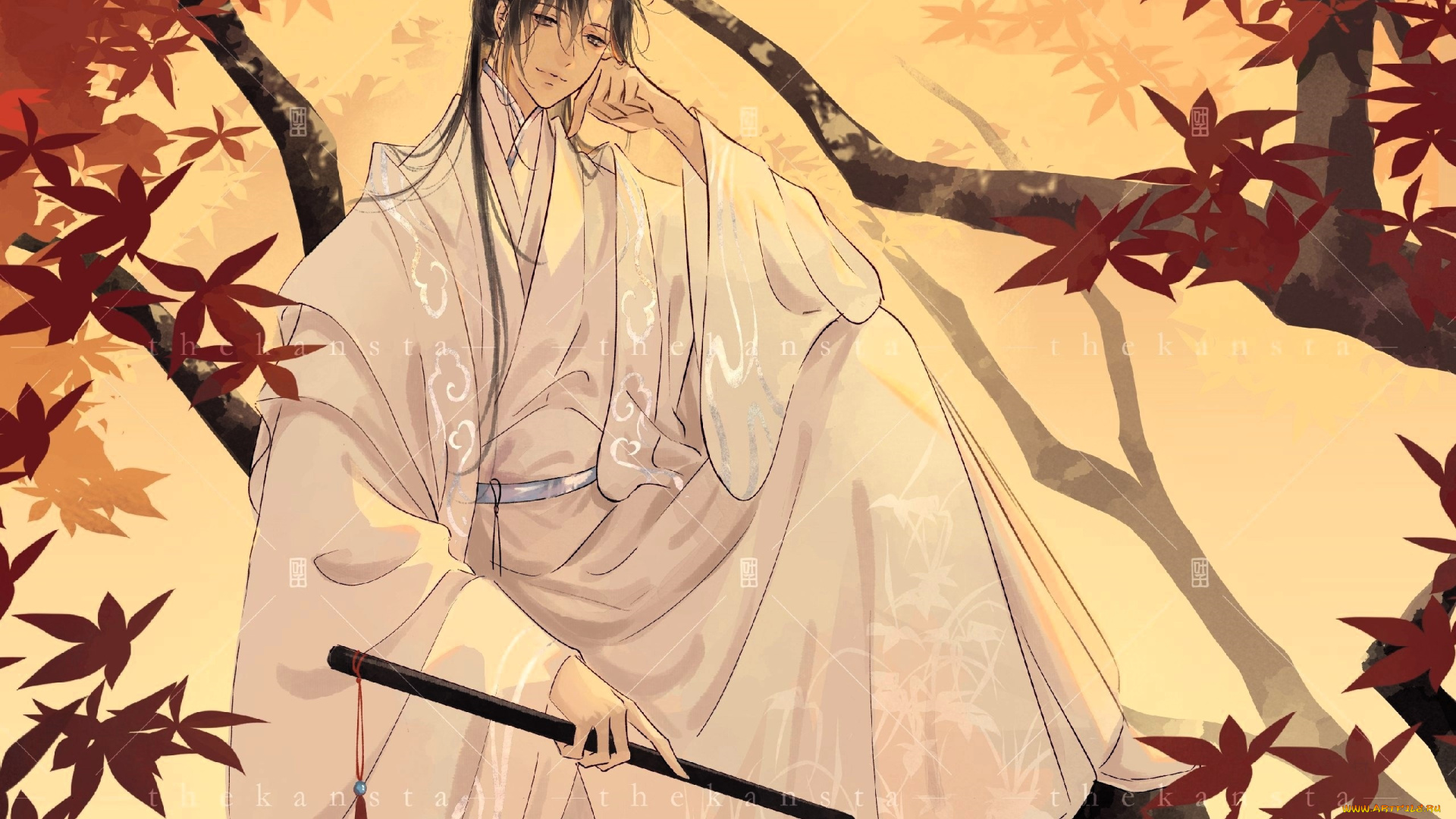 аниме, mo, dao, zu, shi, вэй, усянь, флейта, дерево