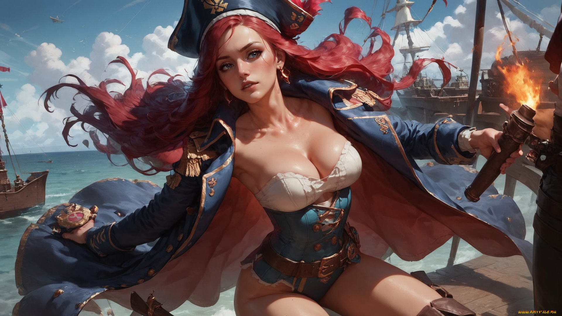 фэнтези, девушки, нейросети, графика, нейроарт, ai, art, нейронные, сети, рисунки, нейро, искусство, нейрографика, graphics, neuroart, neural, networks, drawings, neuro, neurography, девушка, пират