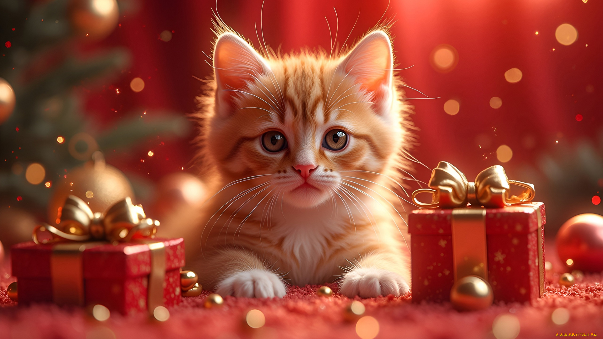 праздничные, -, разное, , новый, год, кот, кошка