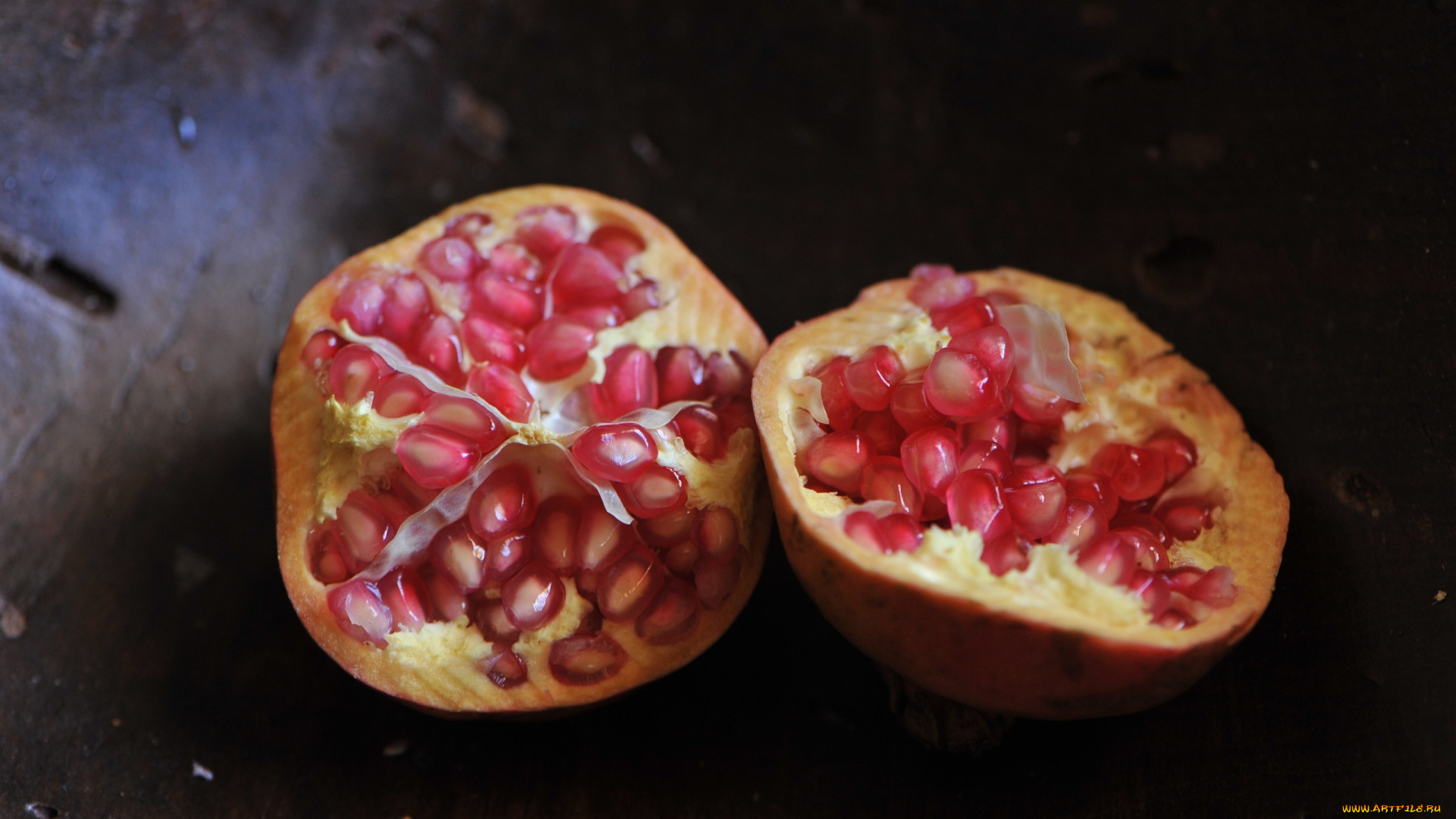 еда, гранат, фрукт, зерна