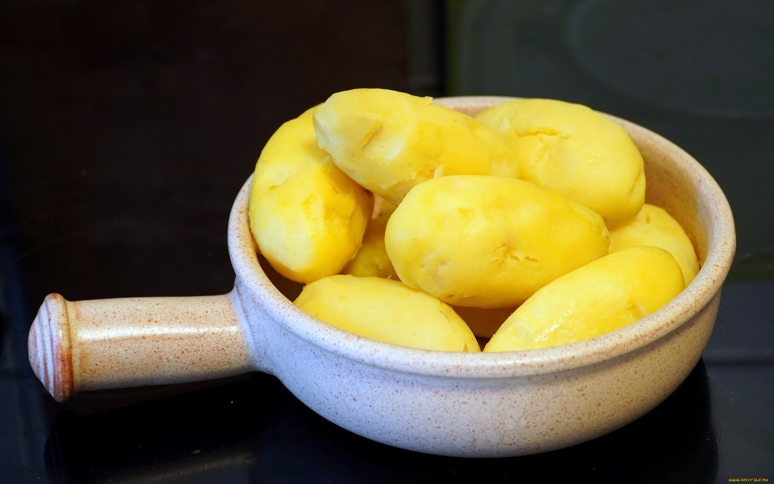 еда, картофель, отварной, клубни