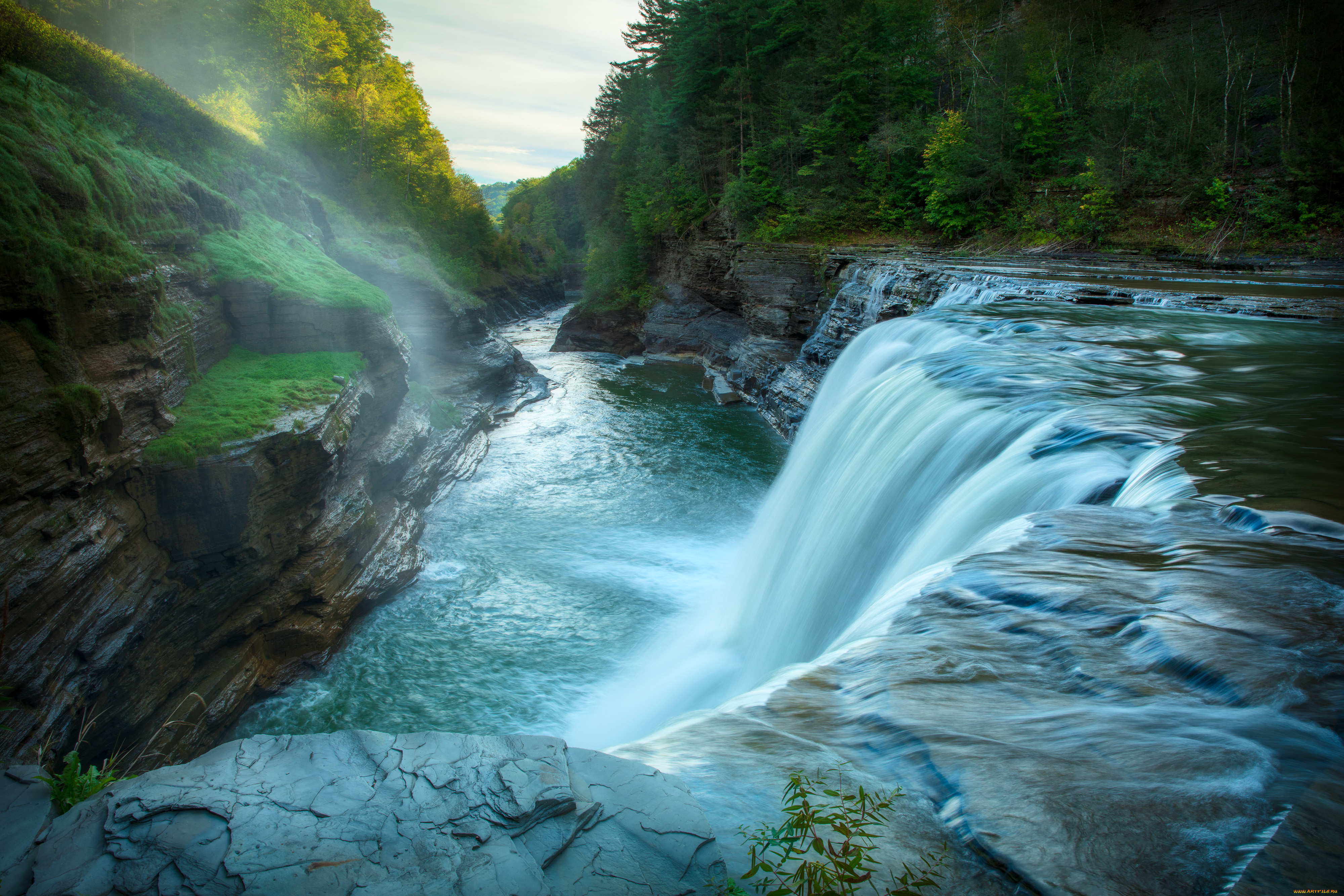 природа, водопады, пейзаж