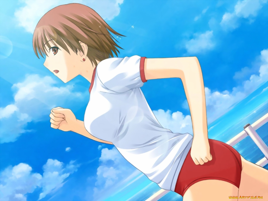 аниме, promising, to, the, blue, sky