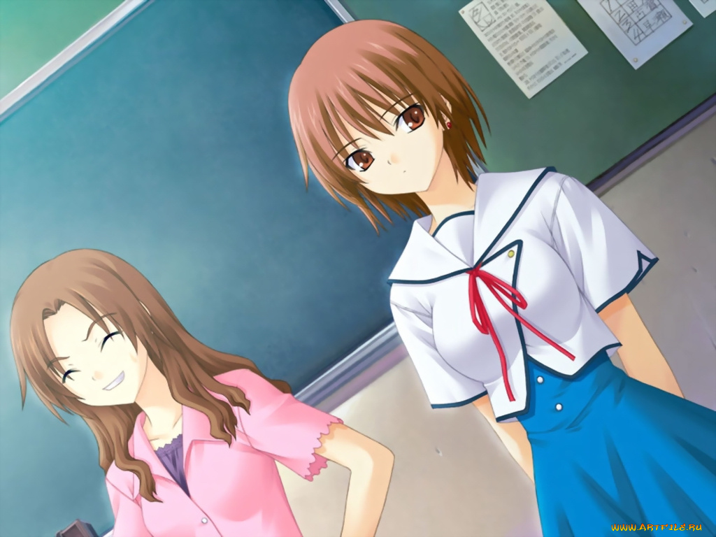 аниме, promising, to, the, blue, sky