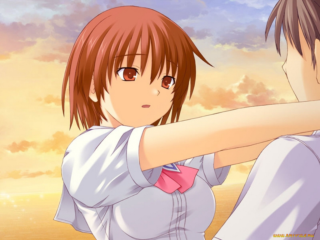 аниме, promising, to, the, blue, sky