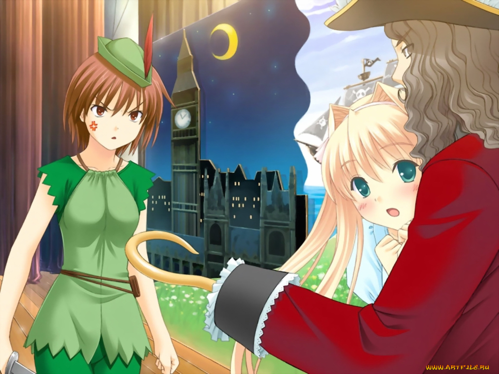 аниме, promising, to, the, blue, sky