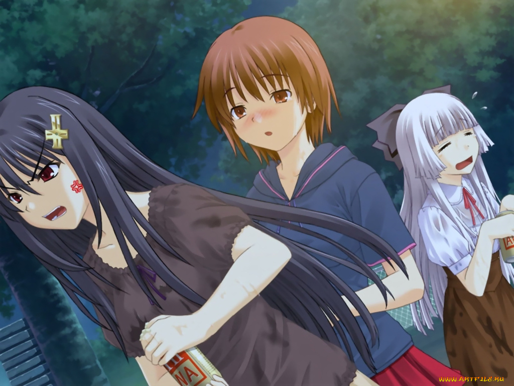 аниме, promising, to, the, blue, sky