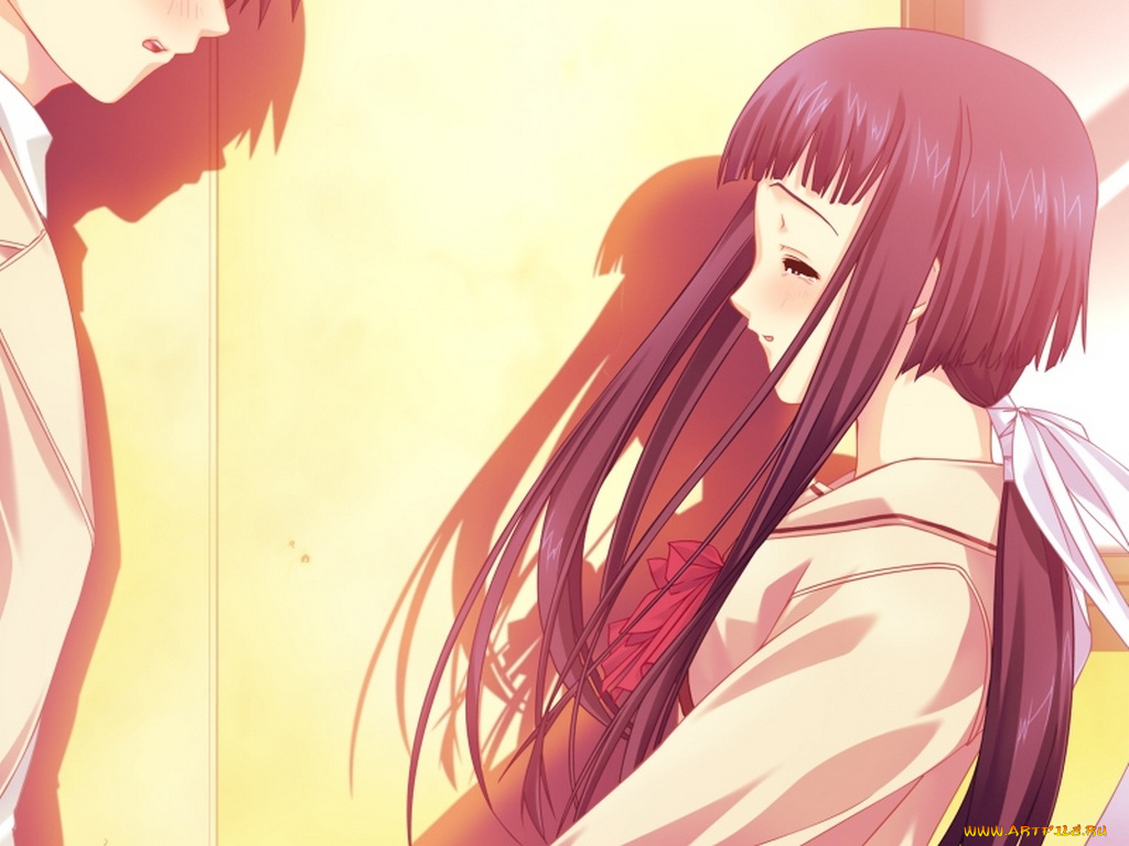 аниме, silvery, white