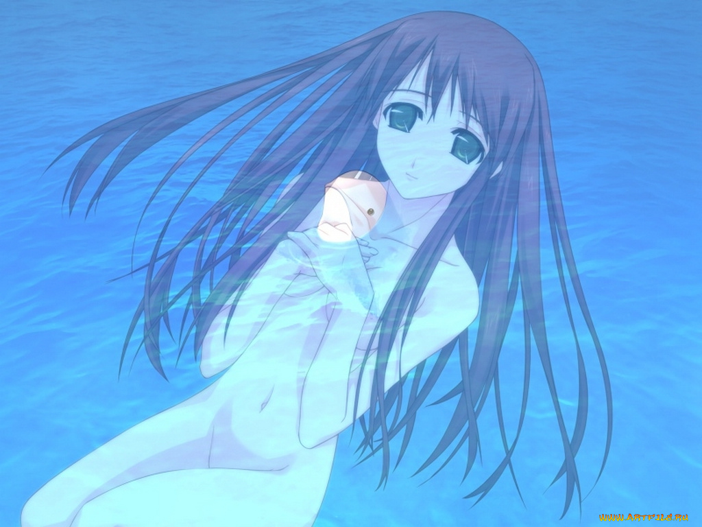 аниме, silvery, white