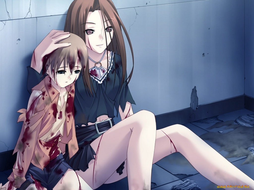 аниме, silvery, white