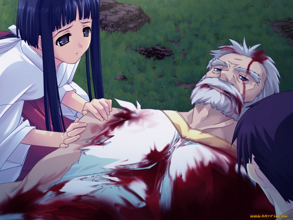 аниме, silvery, white