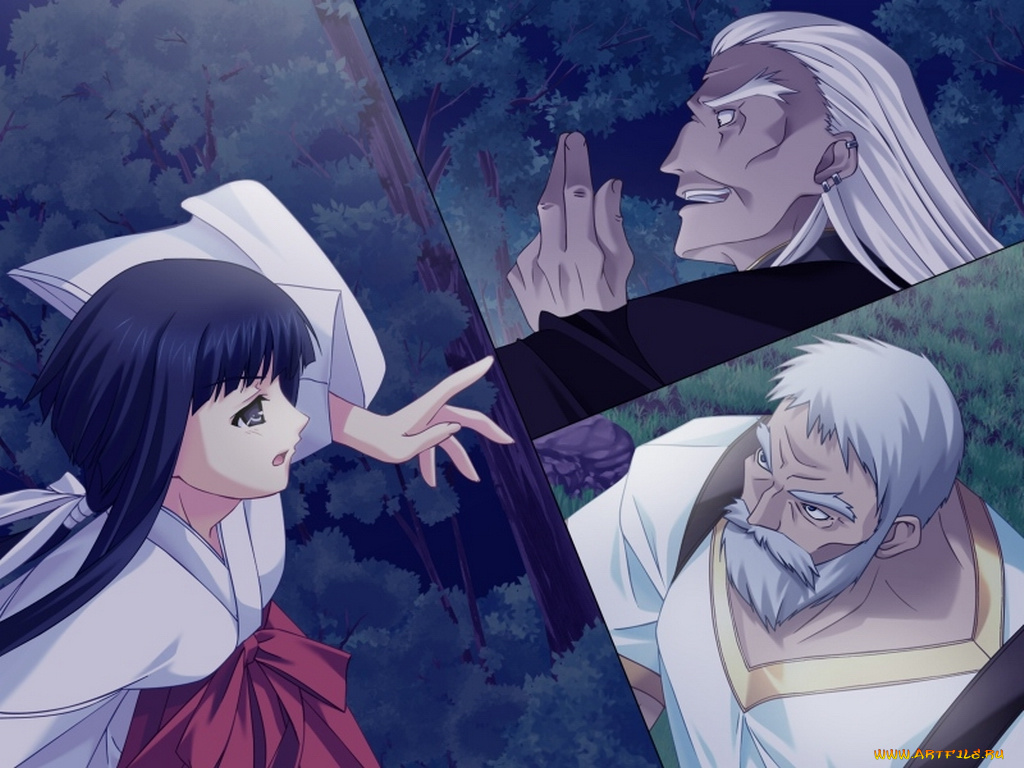 аниме, silvery, white