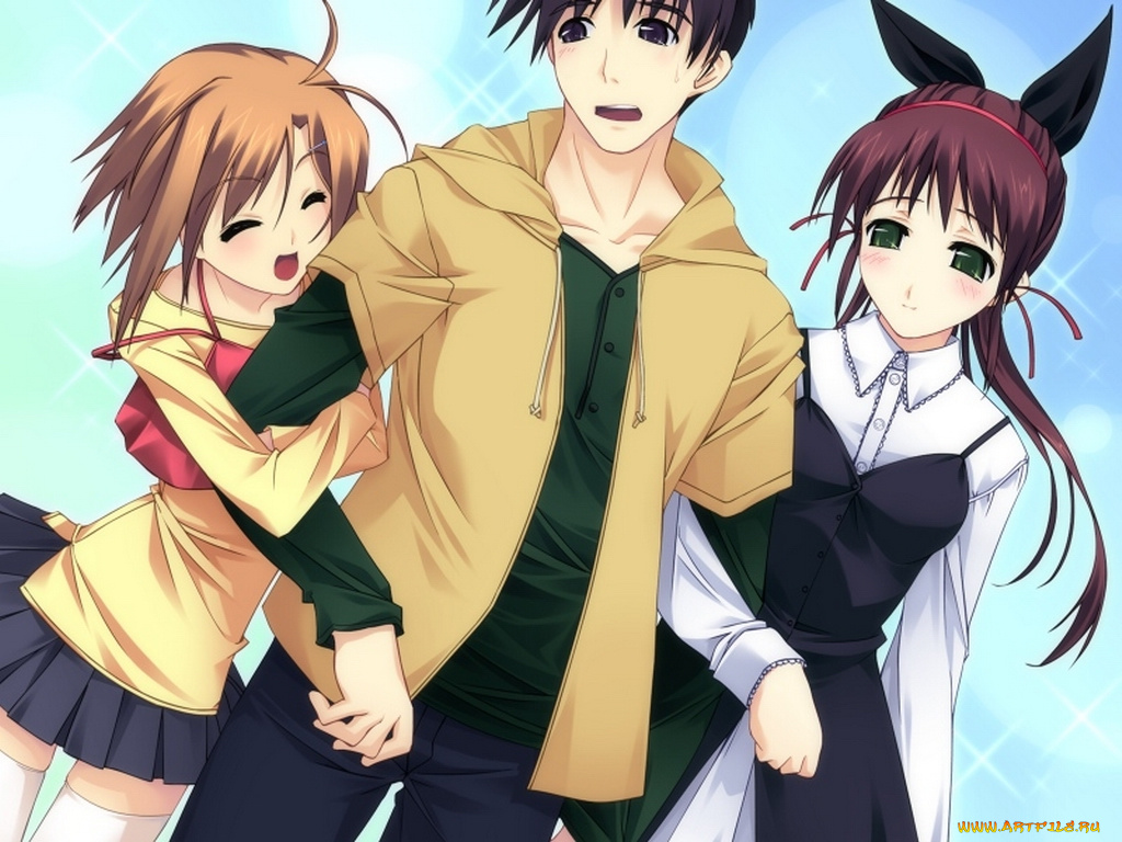 аниме, silvery, white