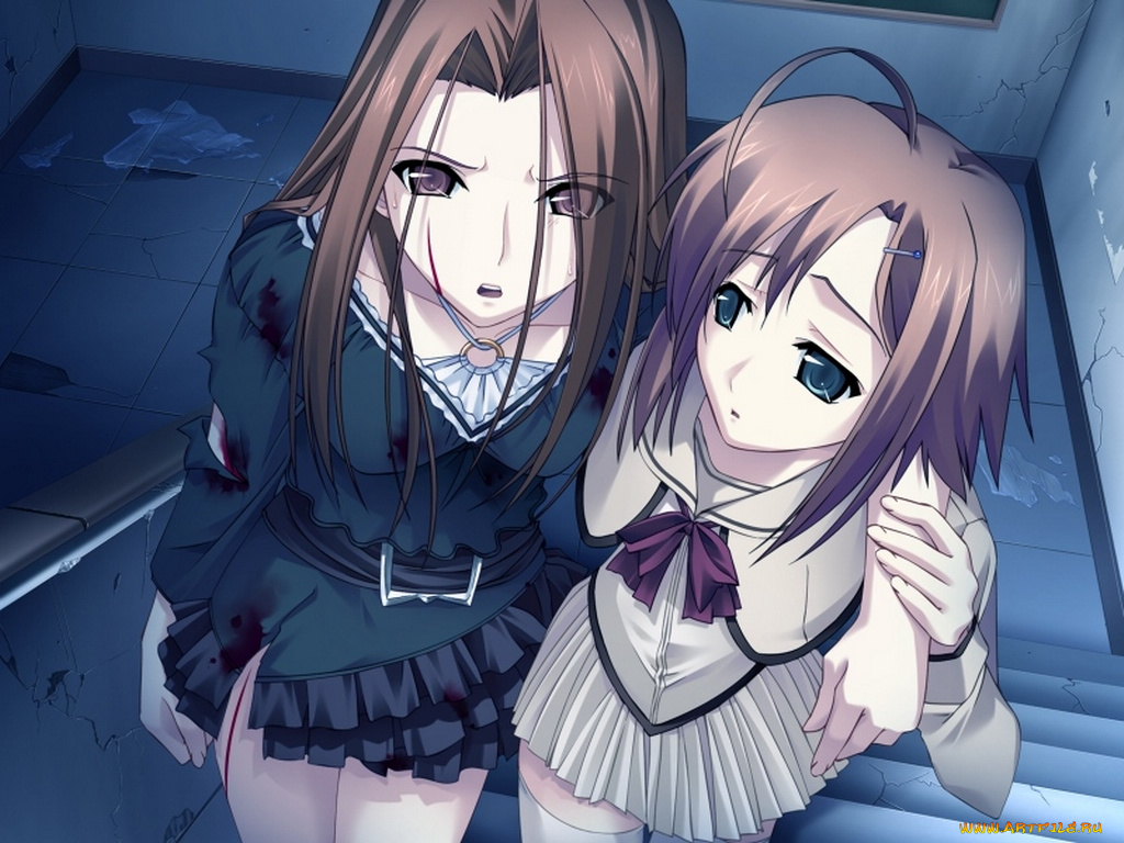 аниме, silvery, white