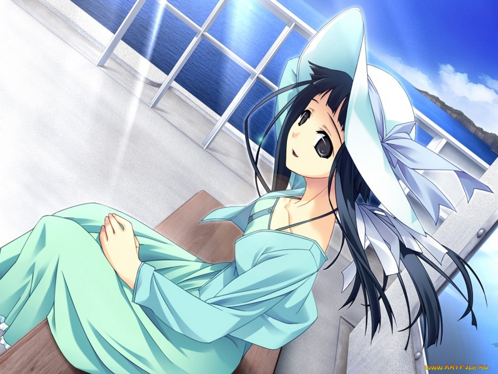 аниме, silvery, white