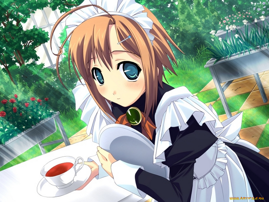 аниме, silvery, white