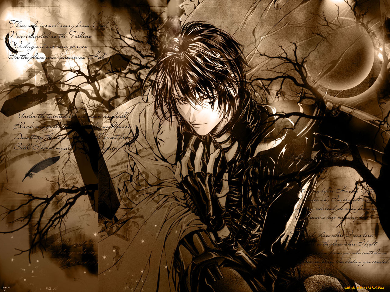 аниме, angel, sanctuary