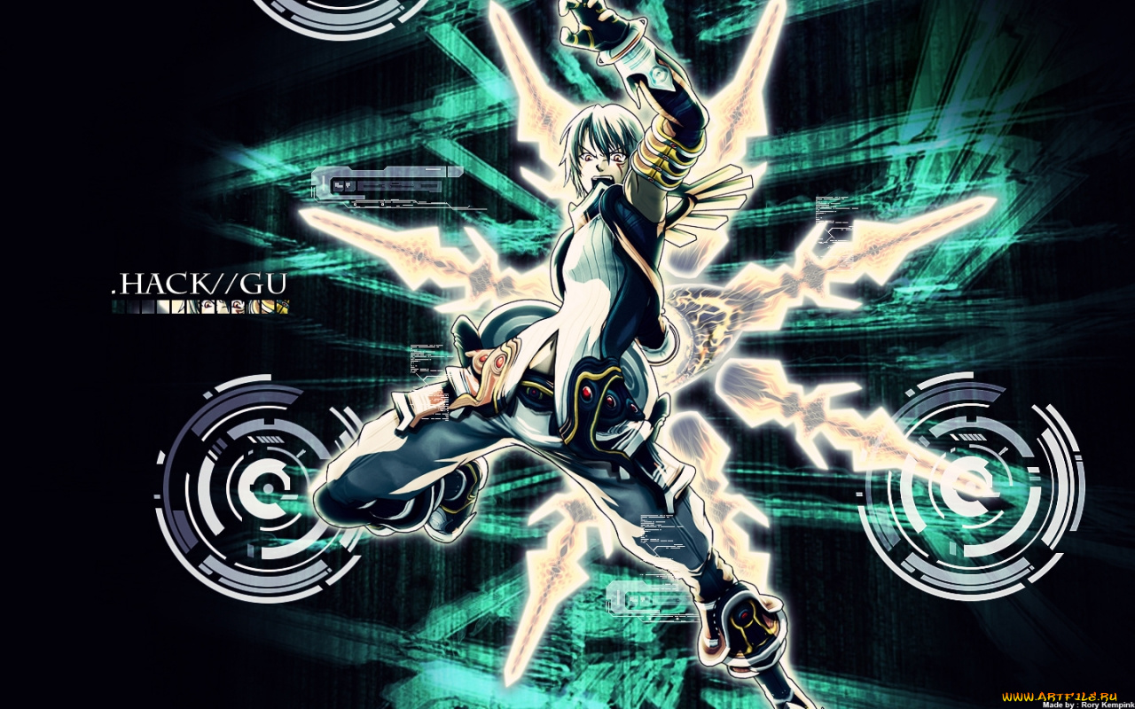 аниме, hack, sign