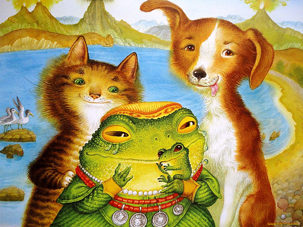 екатерина, штанко, иллюстрации, украинским, народным, сказкам, рисованные