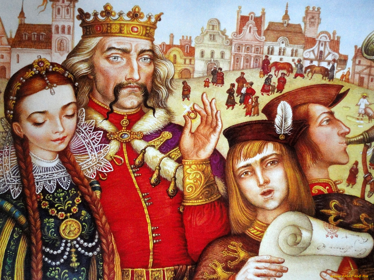 екатерина, штанко, иллюстрации, украинским, народным, сказкам, рисованные