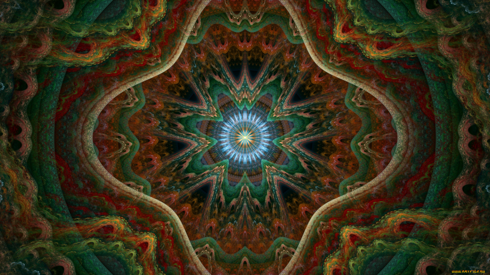 3д, графика, fractal, фракталы, узор, фон