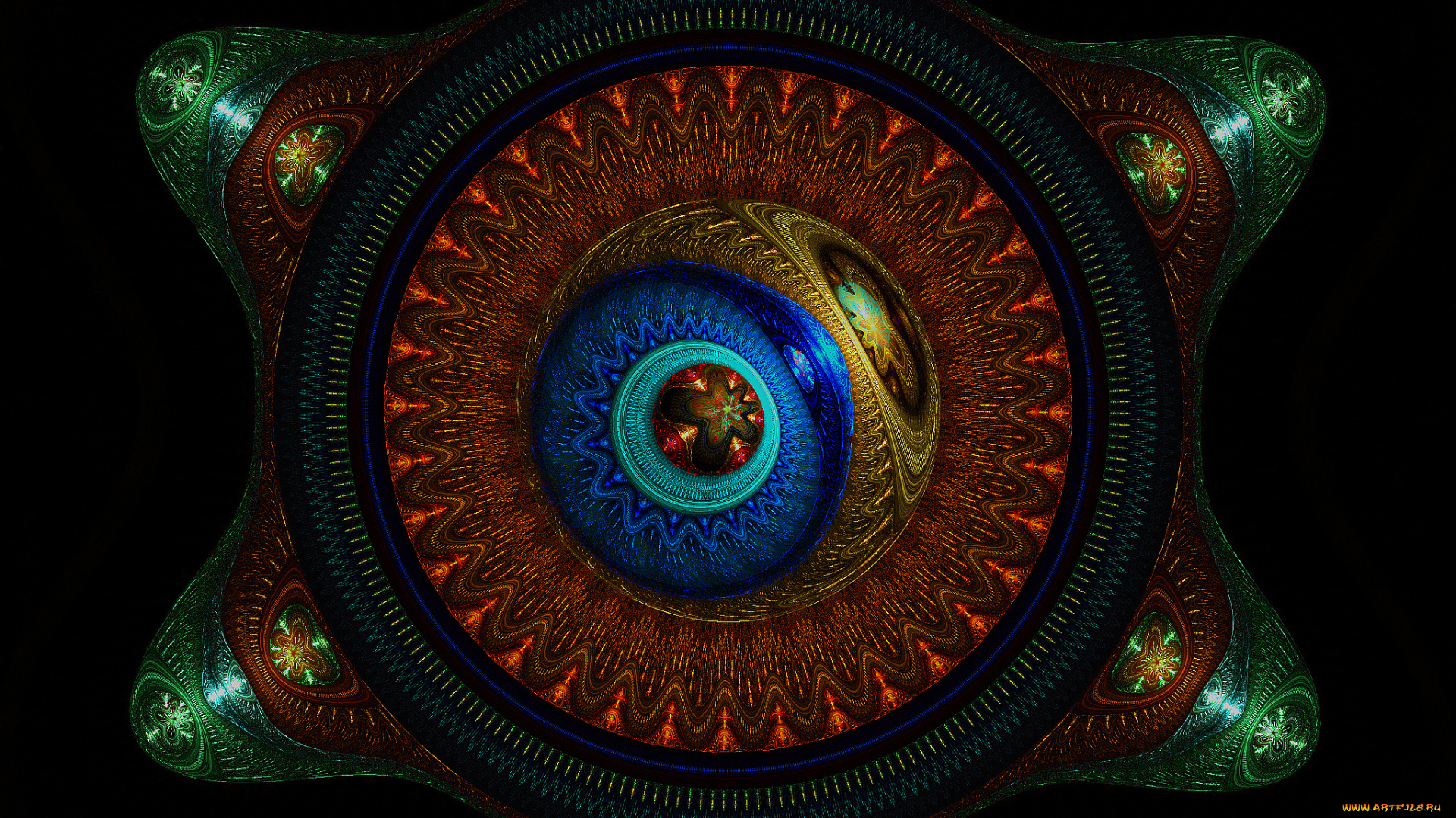 3д, графика, fractal, фракталы, узор, фон