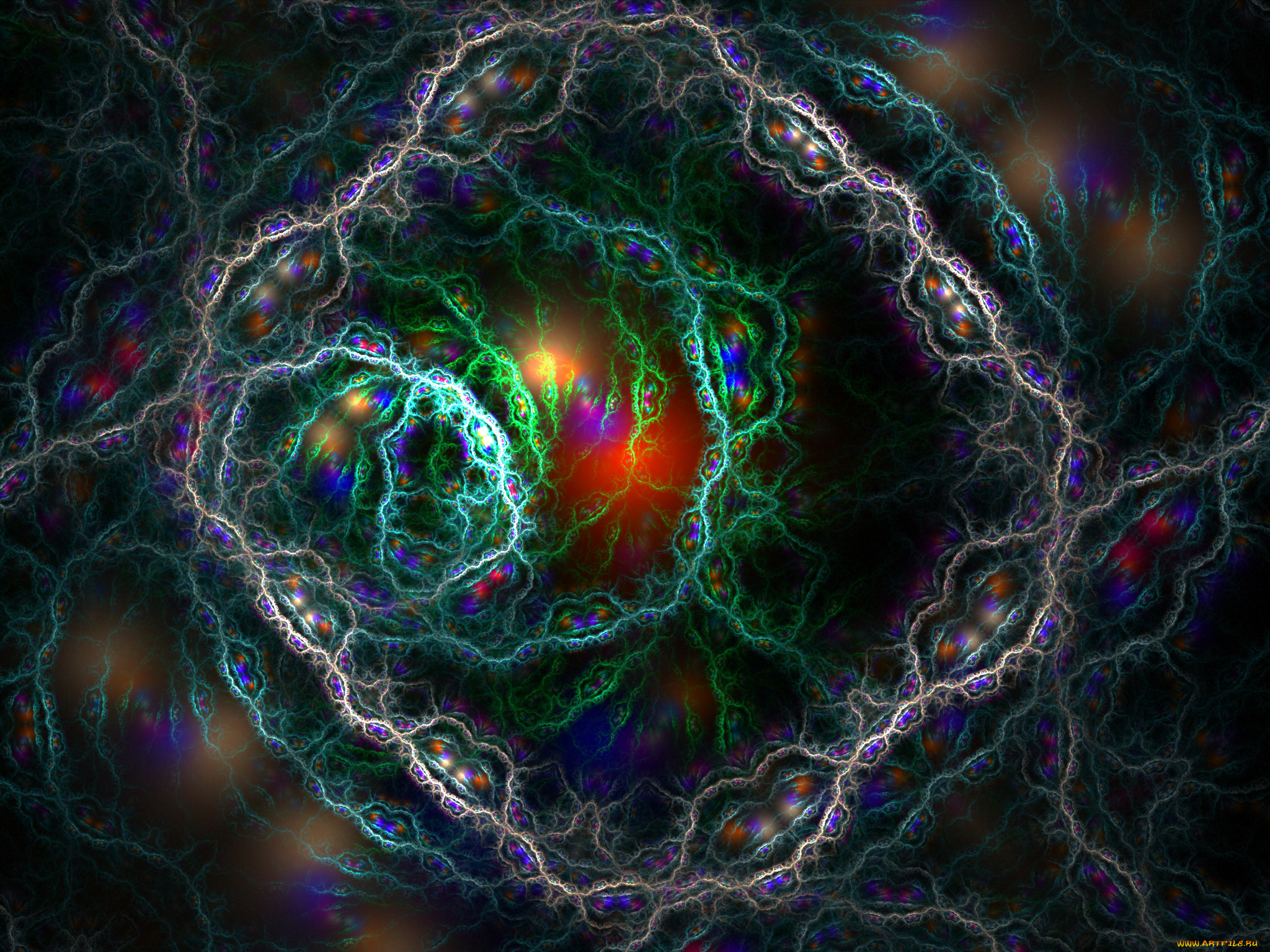 3д, графика, fractal, фракталы, фон, узор