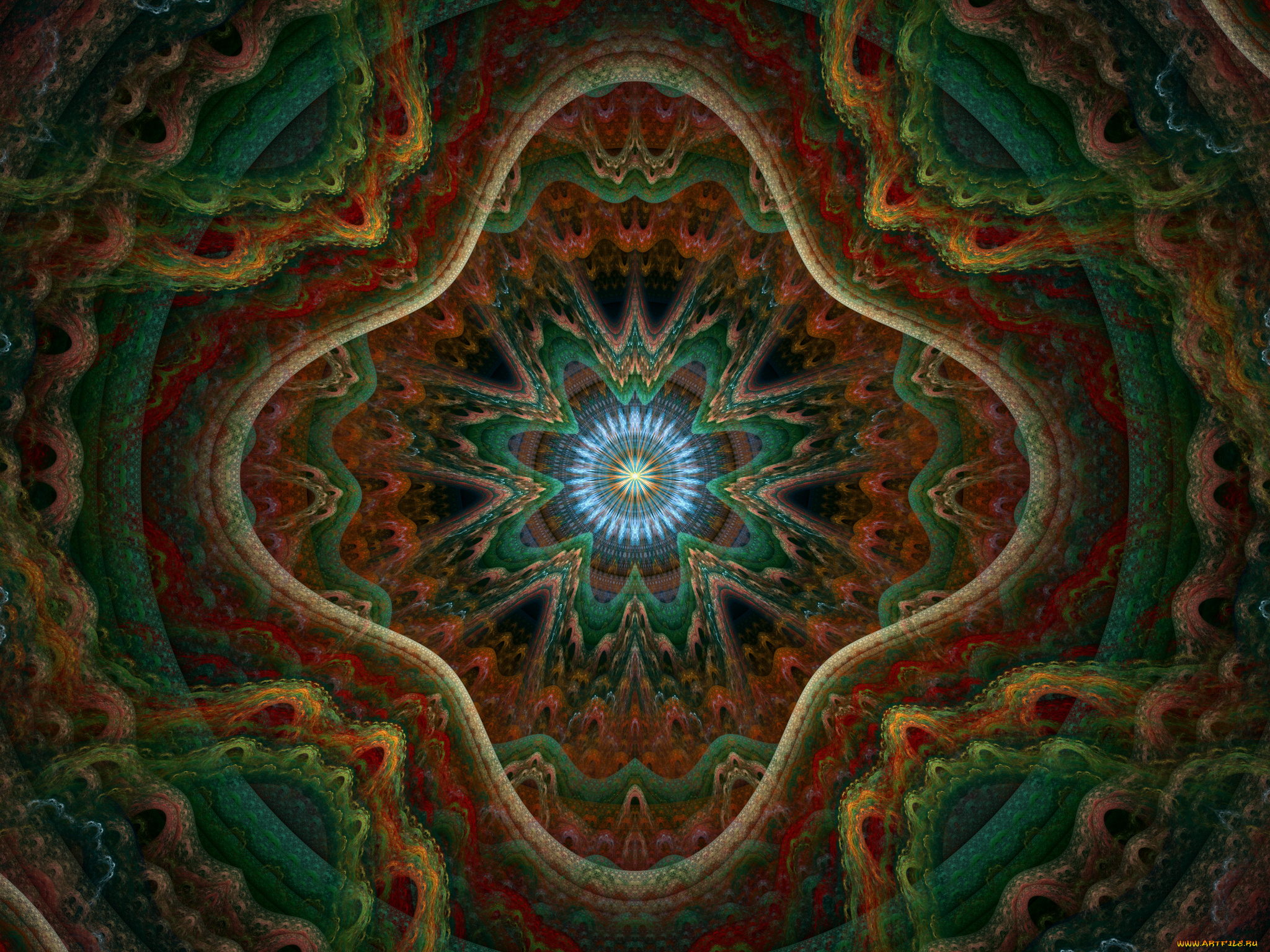 3д, графика, fractal, фракталы, узор, фон