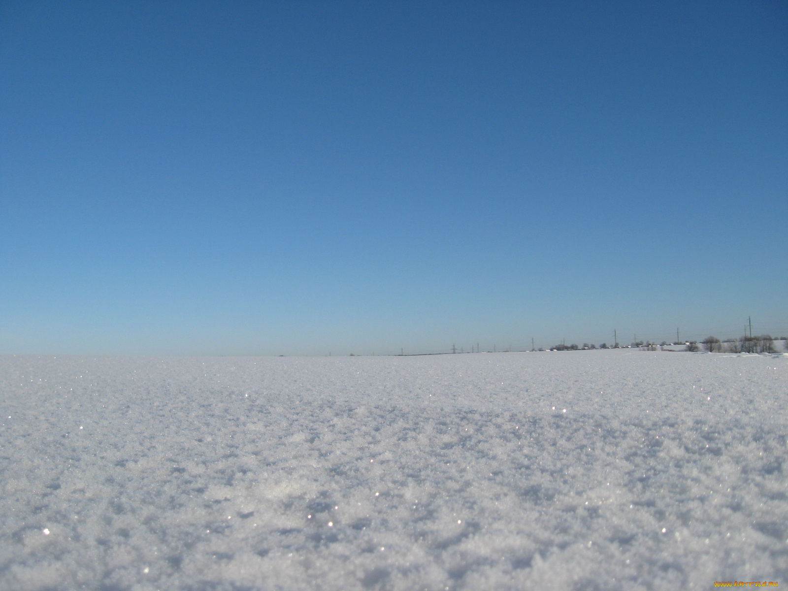 природа, зима, поле