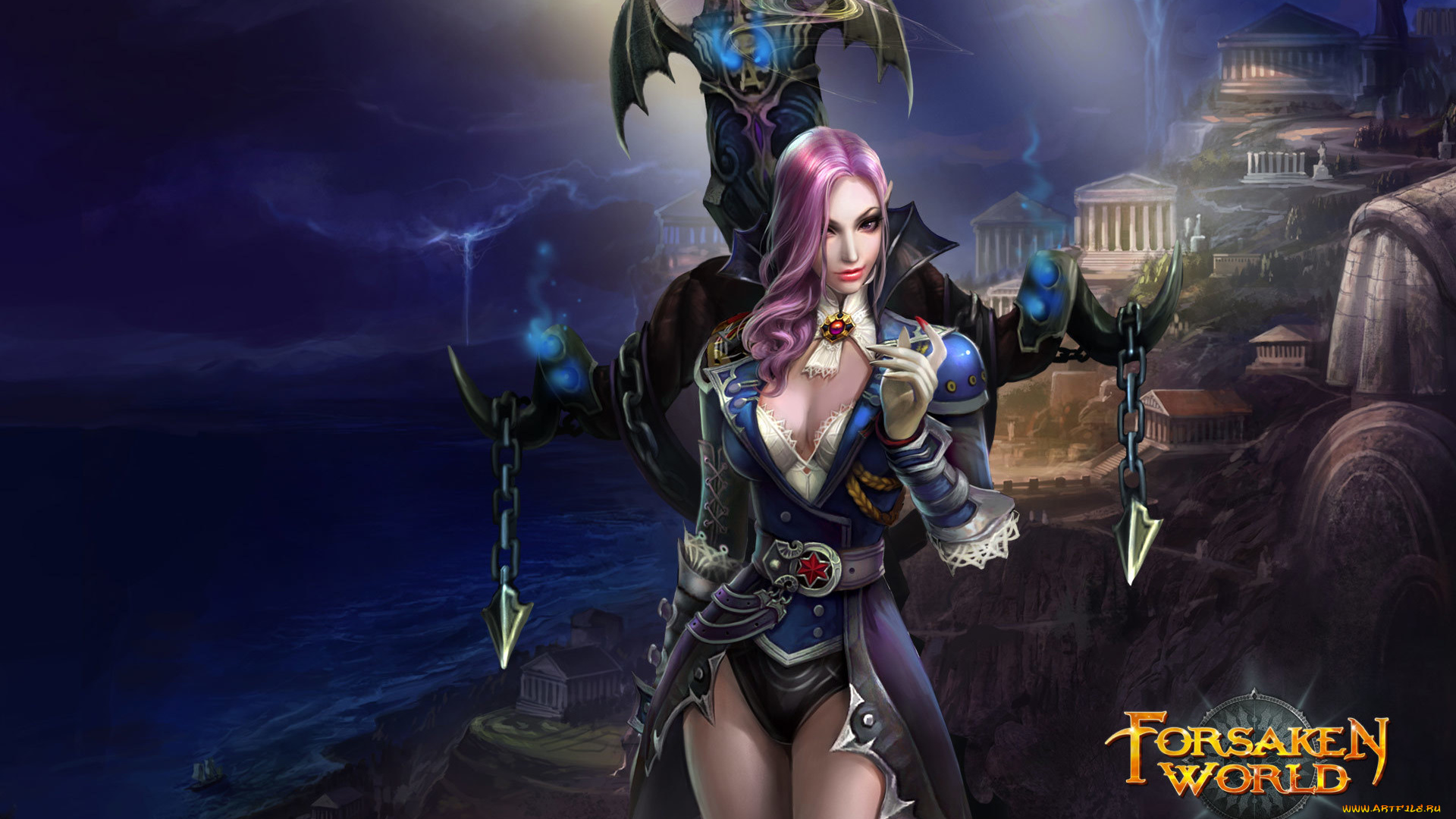 forsaken, world, видео, игры, девушка