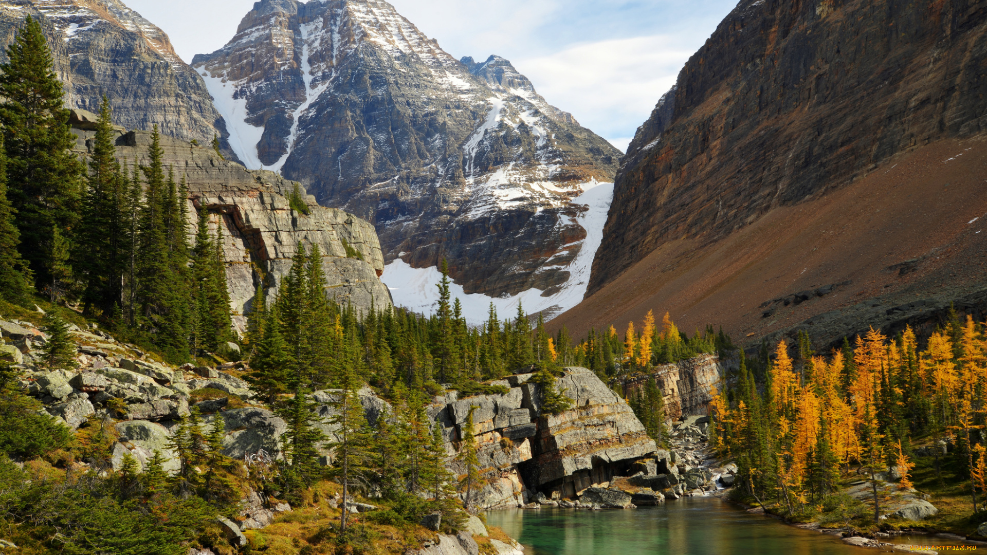 lake, o`hara, yoho, national, park, canada, природа, горы, озеро, канада, ohara