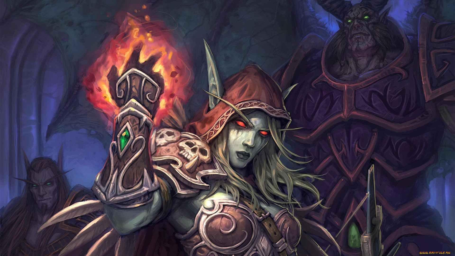 world, of, warcraft, видео, игры, эльфийка