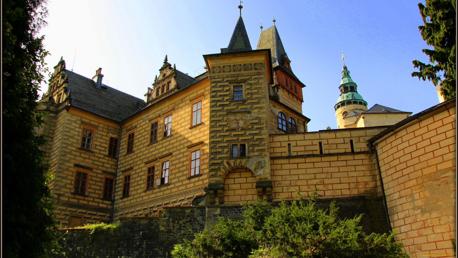 замок, frуdlant, Чехия, города, дворцы, замки, крепости