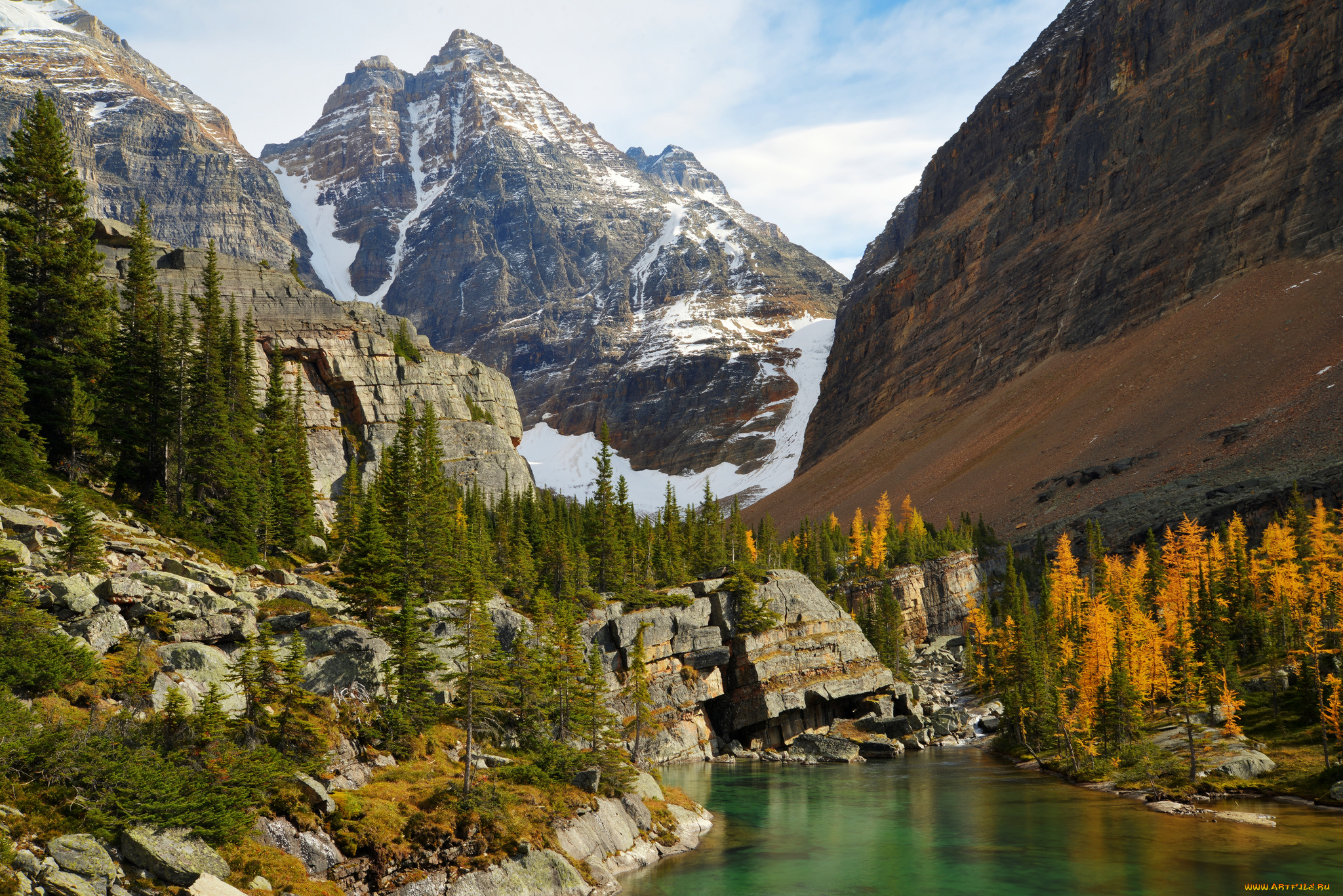 lake, o`hara, yoho, national, park, canada, природа, горы, озеро, канада, ohara
