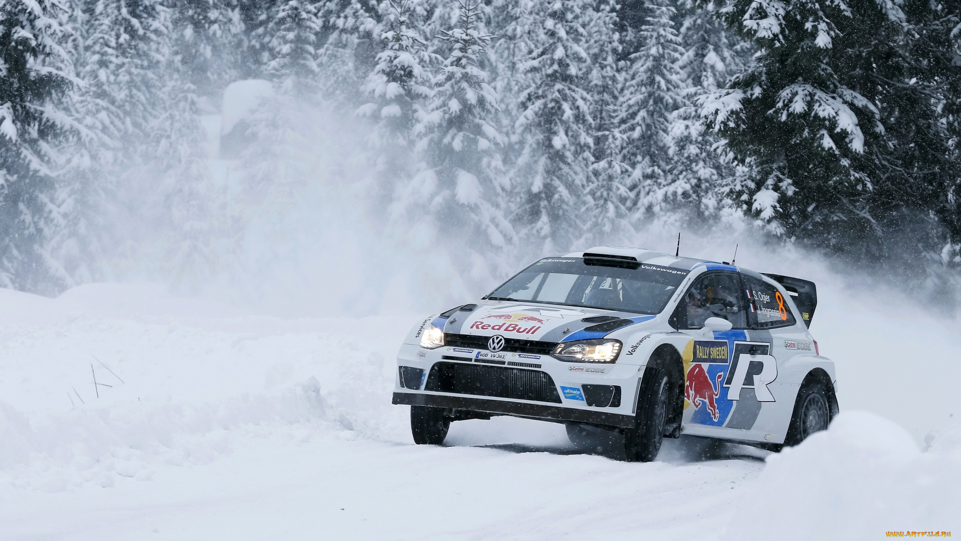 2013, volkswagen, polo, r, wrc, спорт, авторалли, volkswagen, polo, ралли, снег, зима, швеция