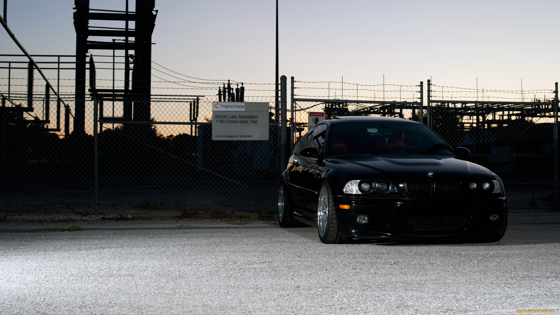 автомобили, bmw, e46, чёрный, купе, tuning, вид, спереди