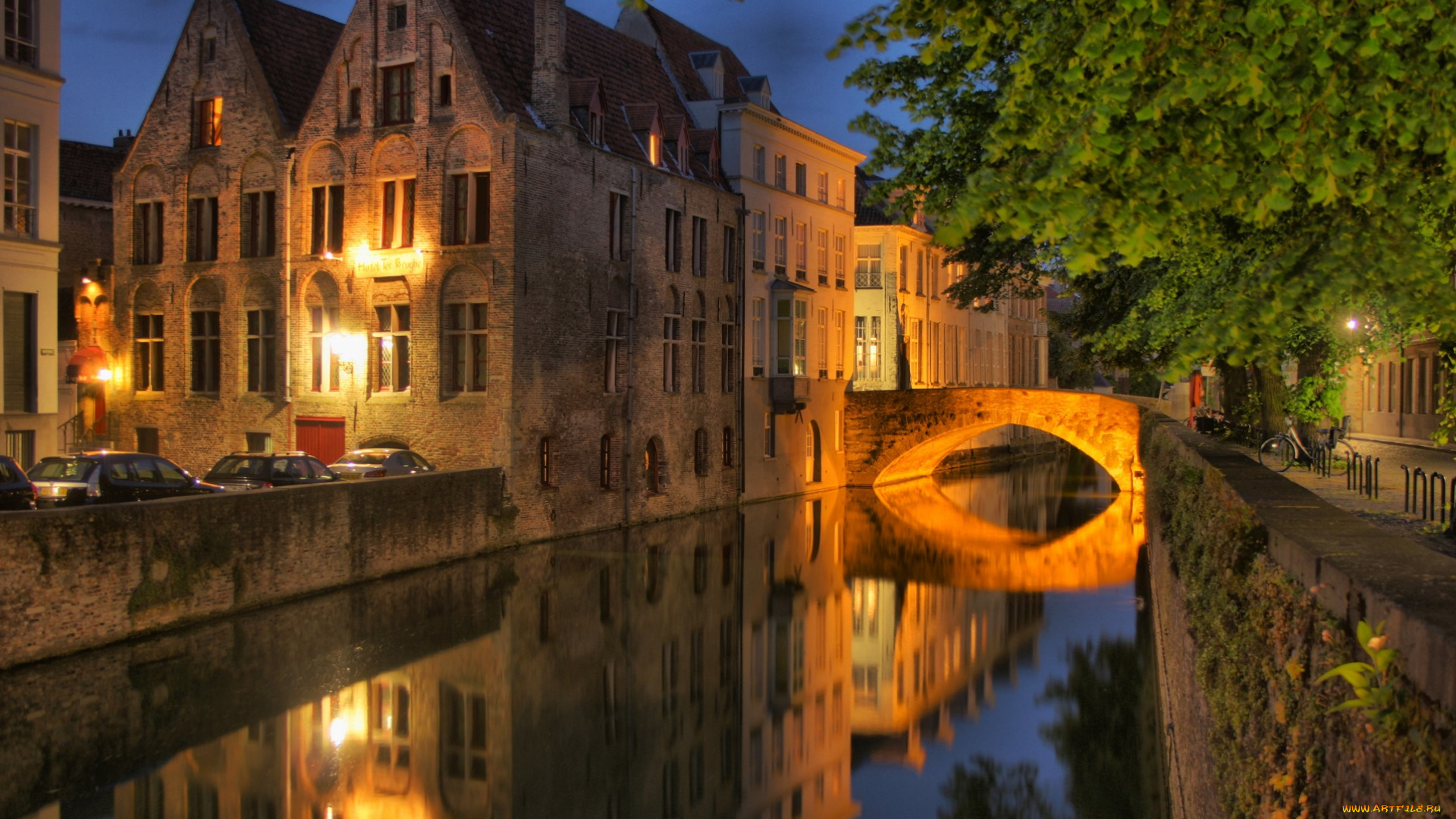 bruges, , belgium, города, брюгге, , бельгия, здание, ночь, огни, освещение