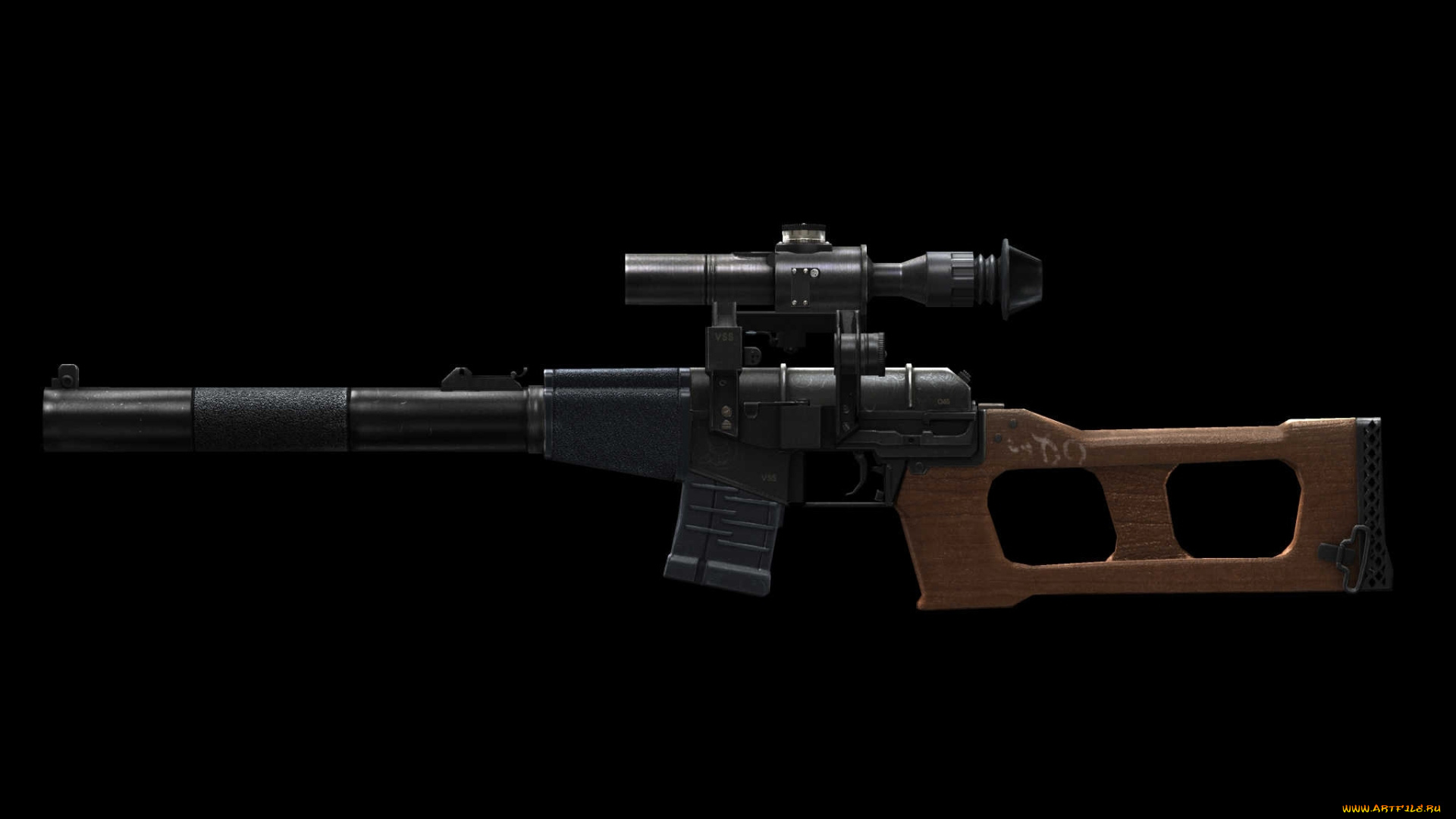 оружие, винтовки, с, прицеломприцелы, оптика, специальная, снайперская, винтовка, приклад, темнота